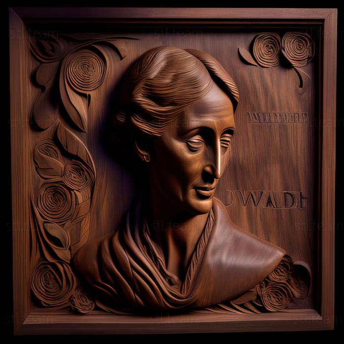 3D model Mrs Dalloway Virginia Woolf 1925 (STL)